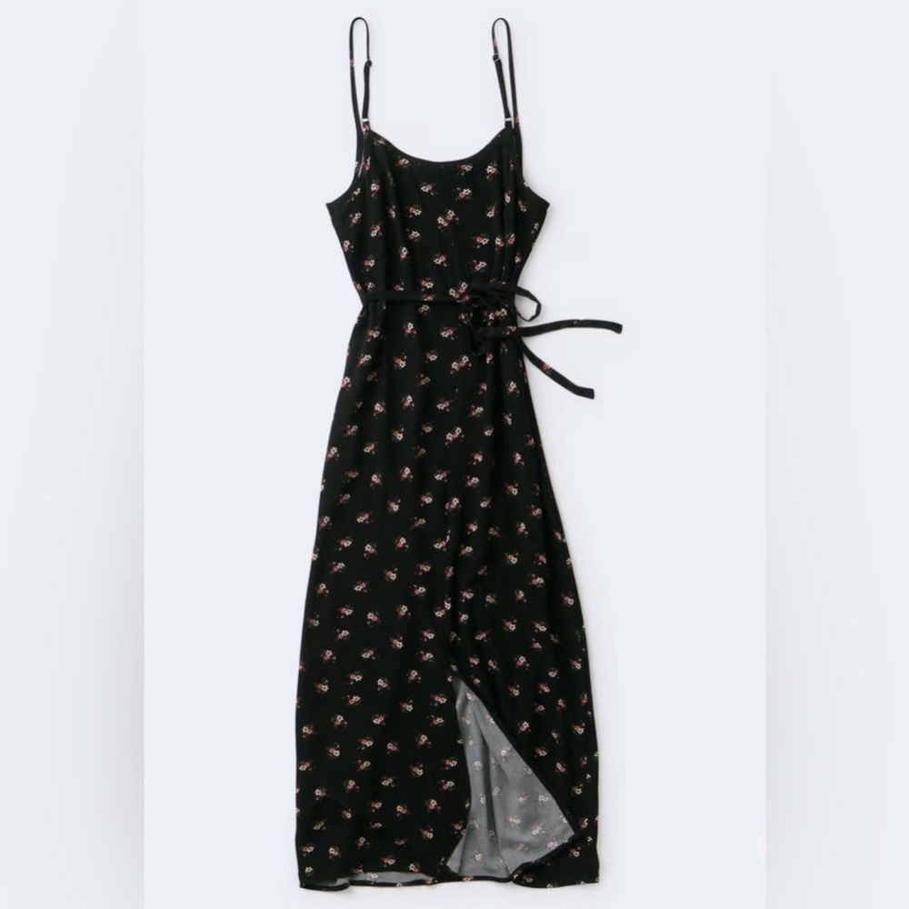 Aeropostale Black Floral Maxi Dress